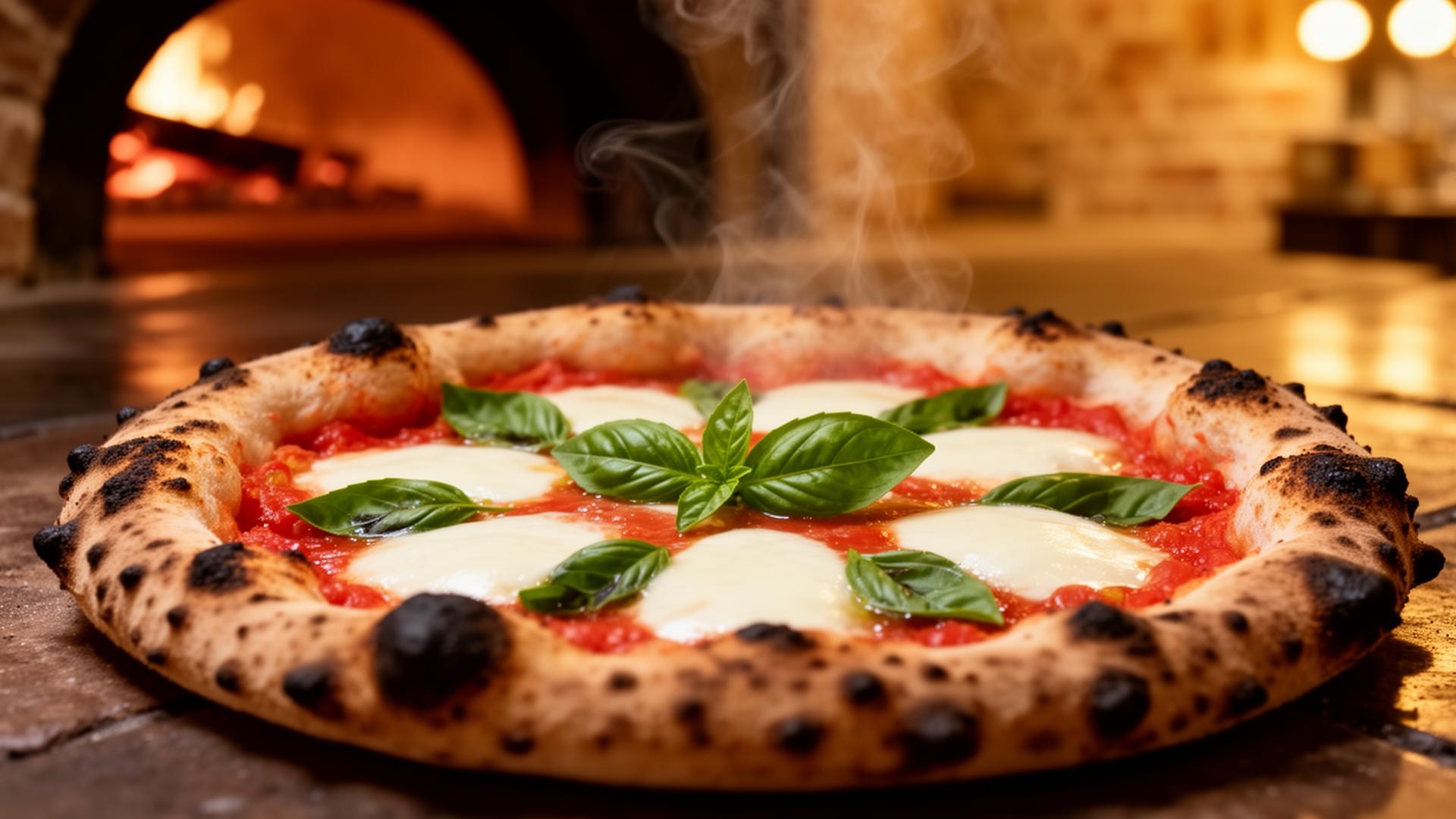 Färsk margherita pizza